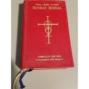 New St. Joseph Sunday Missel complete edition in accordance with Vatican II 1974